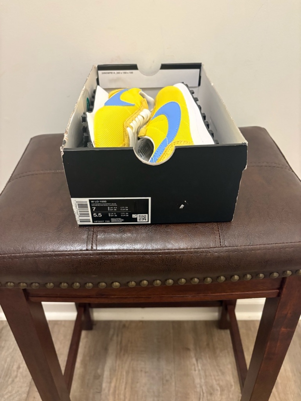Nike Yellow and University Blue LD-1000 Sneakers .Women’s size 7 /Mens size 5.5